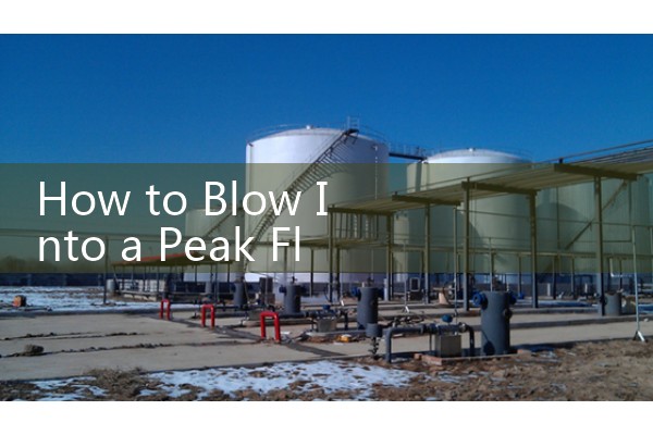 How to Blow Into a Peak Flow Meter: Seal your lips tightly around the mouthpiece and exhale as fast and hard as a single, powerful blast.